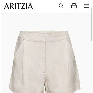 Aritzia fable linen 3” short